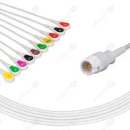 12 Lead Philips Compatible One Piece Reusable ECG Cable – IEC
